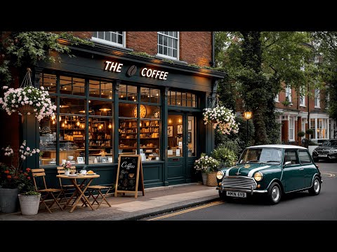 Summer Morning Cafe Jazz ☕Relaxing Jazz Music at Cozy London Coffee Shop for Working & Positive Mood