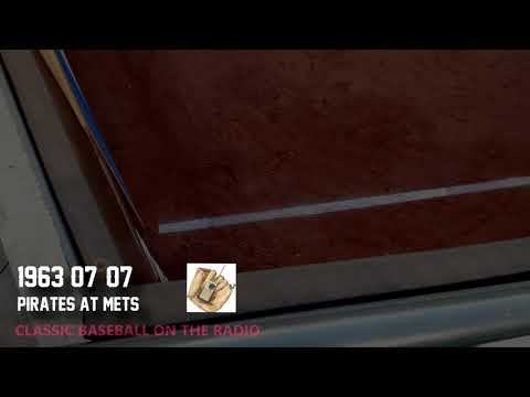 1963 07 07 Pittsburgh Pirates at New York Mets Radio Baseball Broadcast