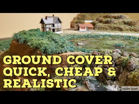 Quick, Cheap and Realistic Ground cover- Shrubs-Foliage for Model train layouts -