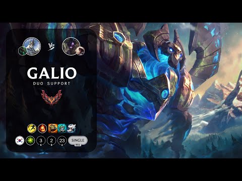 Galio Support vs Alistar - KR Grandmaster Patch 14.8