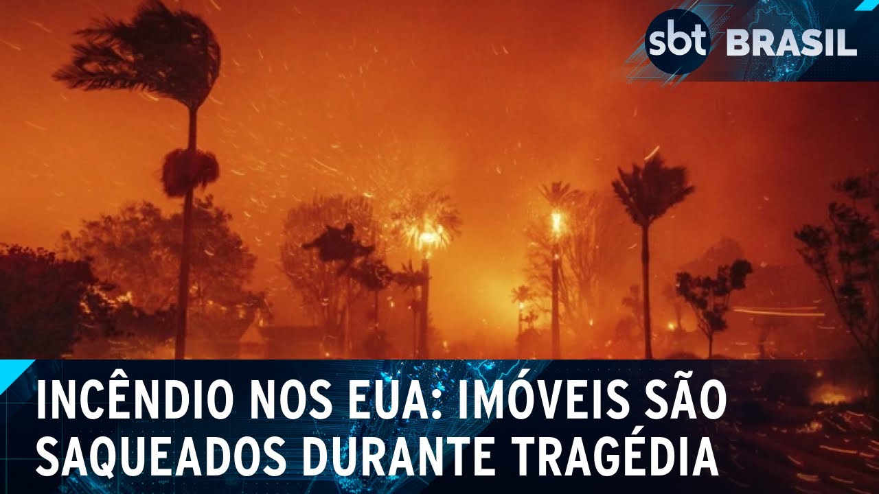 EUA: Sobe para 10 o número de mortos em incêndios na Califórnia | SBT Brasil (10/01/25)