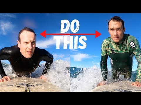 How To Pop Up Surf Lesson | 1 Day Surfer VS 20 Year Surfer