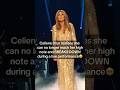 Celine Dion broke down and nearly cried during a live performance 🥺💔 #shorts #celinedion