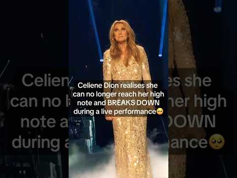 Celine Dion broke down and nearly cried during a live performance ???????? #shorts #celinedion