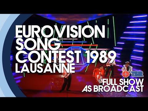 EUROVISION SONG CONTEST 1989 FULL SHOW (AS BROADCAST) LAUSANNE, SWITZERLAND (SRG SSR/TSR)