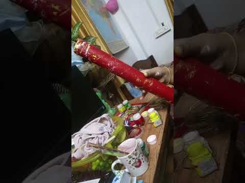 I made a flower vase by party popper 🎉😄