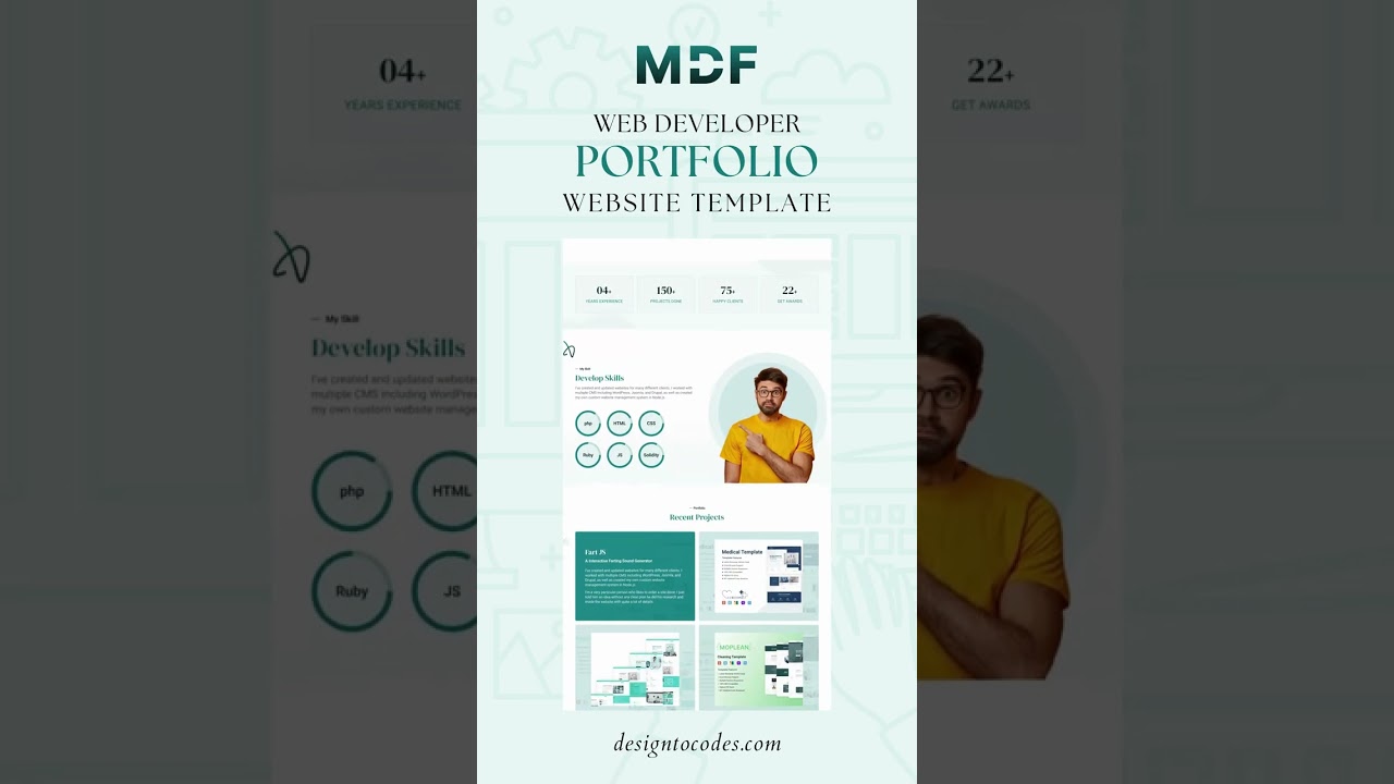 MyDevFolio V2 Professional Next.Js Developer Portfolio Template