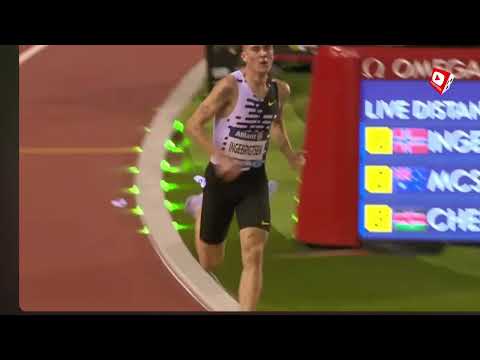 W R Jakob Ingebrigtsen obliterates 2000m world record in Brussels - Wanda Diamond League 2023