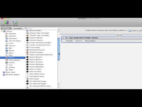 Create a Folder Action Using Automator