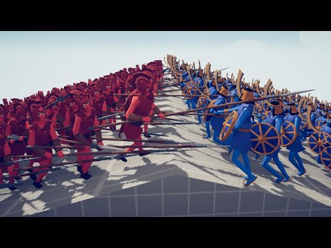 250x SARISSAS vs 250x EGYPTIAN WARRIORS - Totally Accurate Battle Simulator