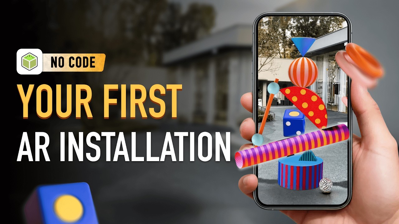 Create an AR Art Installation in 4 Minutes | No Code WebAR Tutorial