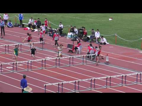 2017-2-27 Inter-School Athletics Competition 2016-2017 D1(Day 2) - 100m Hurdles Girls C Grade Heat 3