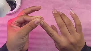 watch me FAIL at this gel x application and rubber base 🥹