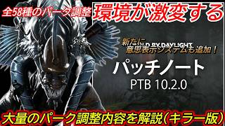 【DBD】"全58種の大量パーク調整"で環境が大きく変わる！"調整されるキラーパーク"を解説【最新情報/デッドバイデイライト】