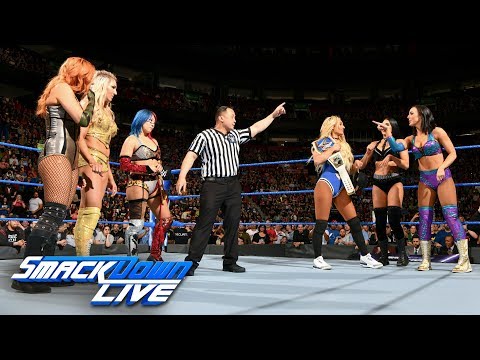 Charlotte Flair, Asuka & Becky Lynch vs. Carmella & The IIconics: SmackDown LIVE, May 1, 2018