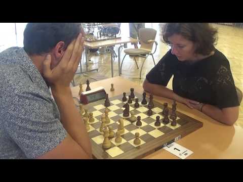 GM Kaido Kulaots - WGM Dana Reizniece-Ozola, Rapid chess, Pirc defense