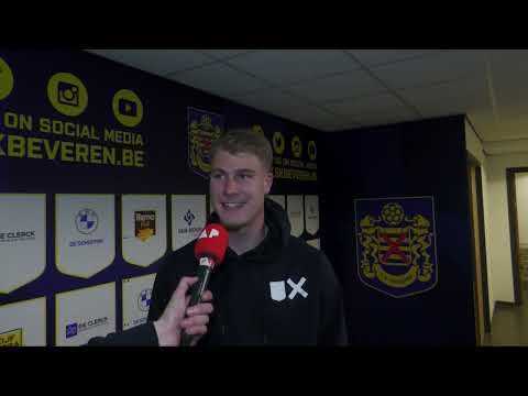 Reactie van doelman Beau Reus na SK Beveren-Antwerp (10/11/2022)