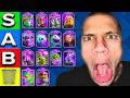 Jynxzi Ranks EVERY EVO In Clash Royale