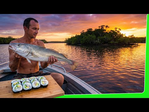 Solo small boat camping - Raw Sushi Cod - EP.583