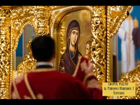 Axion gl 5 prelucrat de Anton Pann - Grupul psaltic al Parohiei Marginea 1 Suceava