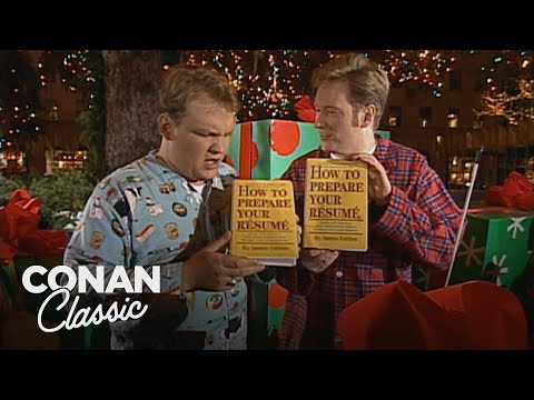 Conan & Andy See What's Under The Christmas Tree | Late Night with Conan O’Brien