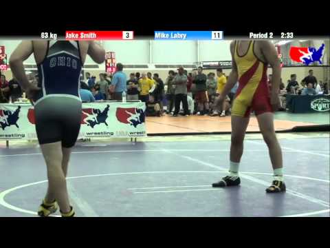 Jake Smith vs. Mike Labry at 2013 ASICS University Nationals - FS