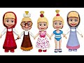 Dolls and the Bear Snap On Mix n Match Dresses