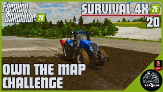 OWN THE MAP  CHALLENGE SURVIVAL 4X | 20 |  FARMING SIMULATOR 25 | FS25