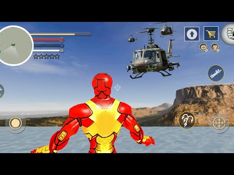 Flying Iron Rope Hero Vice Town Gangster Crime Vegas City Android Gameplay HD