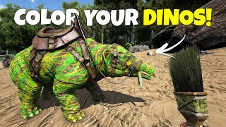 How to Color/Paint Your Dinos in Ark? - Make Masterpieces like Me!  💪🏻😁