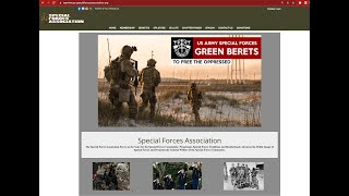 Overview of the Special Forces Association Teamhouse Website