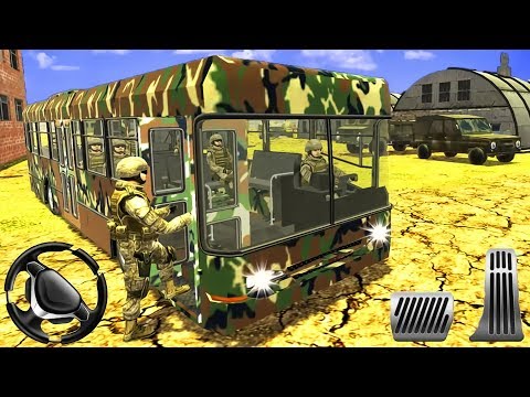 Offroad Uphill US Army Bus Driver Soldier Duty - Android Gameplay