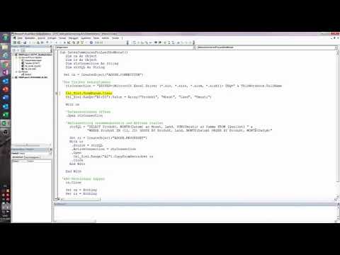 091. Excel-VBA: Bestimmte Umsätze pro Land und Monat summieren (SQl & ADO)