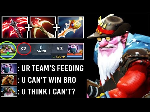 CRAZY DESO LVL 2 + Rapier Sniper vs Hard TA LC Max DMG Machine Gun Epic Def Comeback WTF Dota 2