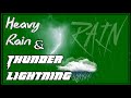 Rain Lightning Thunder Raining Relax Sound Effect 4k Rain Green Screen