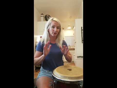 Atabaque tutorial 1 - alternating hands, taps and accents