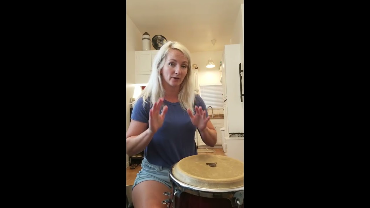 Atabaque tutorial 1 - alternating hands, taps and accents