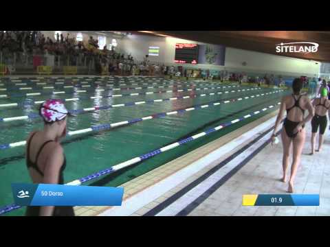 Serie 4 dei 50 Dorso  Assoluti Femmine Master - Campionati Regionali Master 2015 VENETO e FRIULI VG