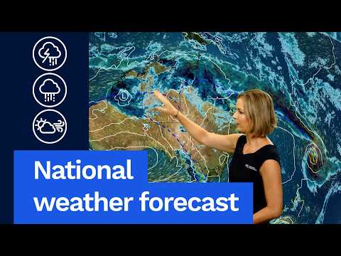 National Weather Forecast: Cool change for the south-east, wet across the north