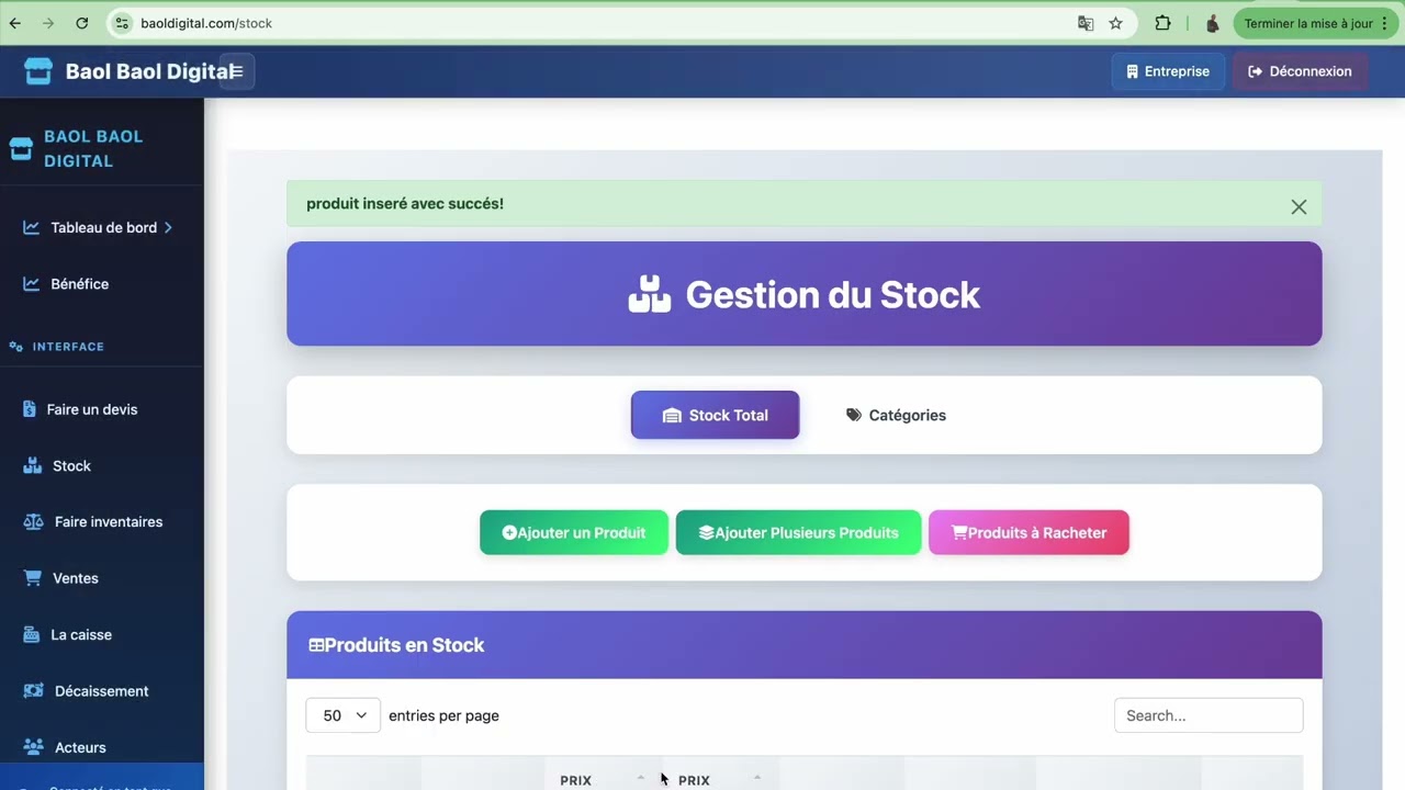 Comment ajouter un produit ?