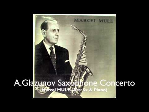 A.Glazunov Saxophone Concerto by Marcel MULE
