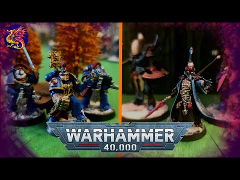 "Solo" Warhammer 40k Battle Report 750pt Ultramarines Vs  Aeldari