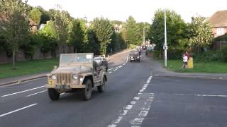 preview picture of video 'War and Peace Revival 2014 Convoy of Historic Military Vehicles Hythe Kent'