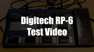 Video thumbnail for Digitech RP6 Test video by Tone Works