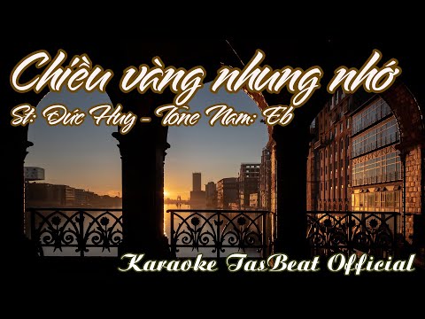 Karaoke Chiều Vàng Nhung Nhớ Tone Nam | TAS BEAT
