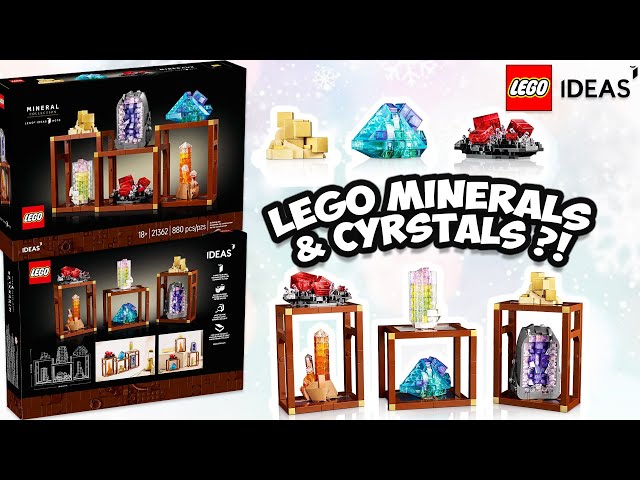 Vídeo relacionado con LEGO Ideas Colección de Minerales - Kit de Maquetas para Adultos con Elementos de Cristal Inc. Amatista, Flourita y Cuarzo Mandarina y 3 Soportes - Regalo DIY para la Decoración del Hogar 21362