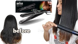 BRAUN satin hair 7 sensocare hair straightener