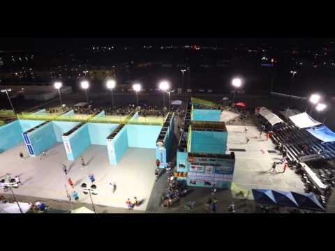 WPH Live TV above the 3WallBall Outdoor Courts @ Stratosphere