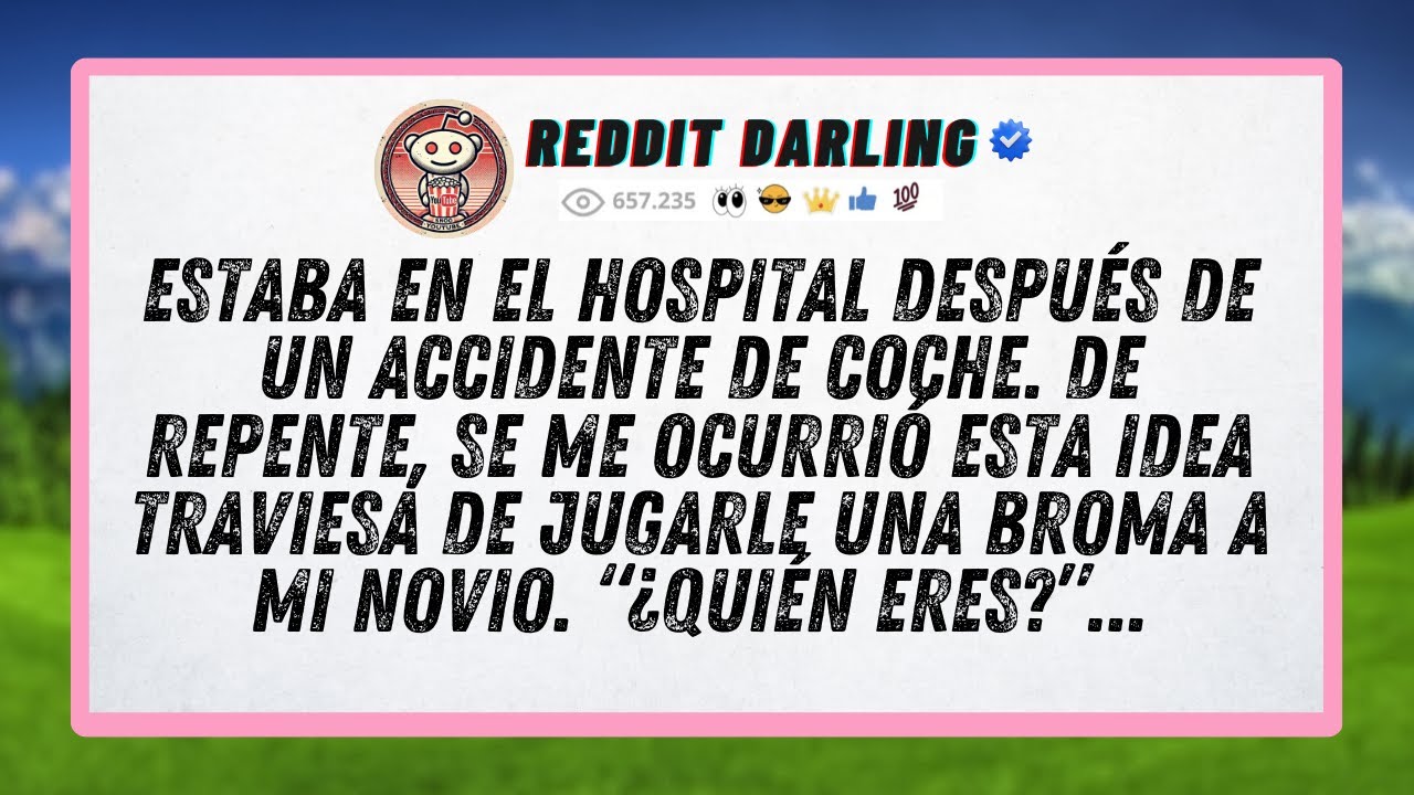 Estaba en el hospital después de un accidente de coche. De repente, se me ocurrió esta idea...