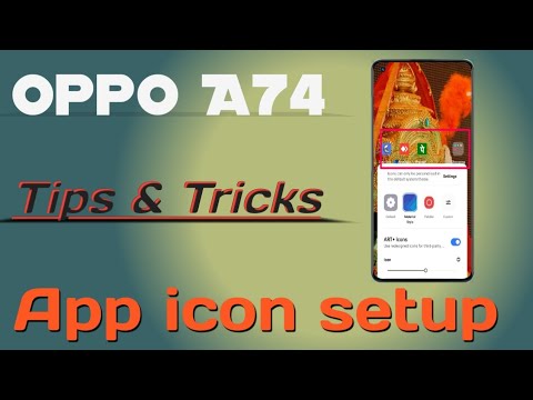 OppO A74 5G setting solution 👉 App icon setup